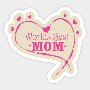 Worlds Best Mom Sticker